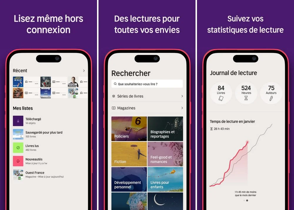 Nextory - application pour lire des ebooks