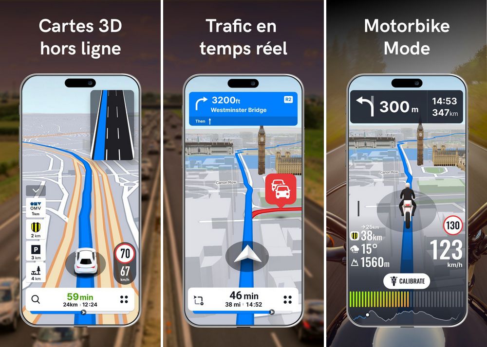 Sygic - meilleure application GPS pour iPhone