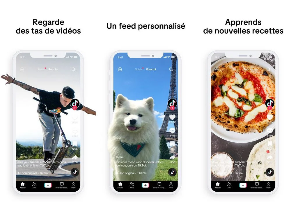 TikTok - application de réseaux sociaux pour iPhone