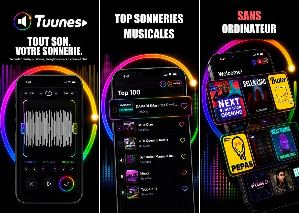 Tuunes - Application de sonnerie pour iPhone