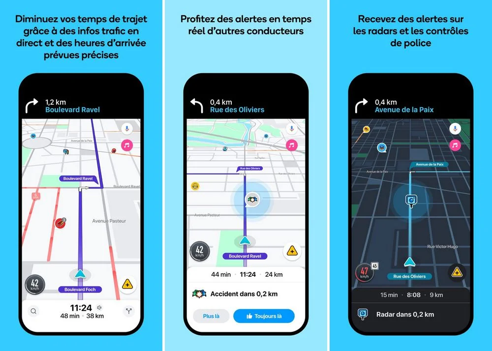 Waze - meilleure application GPS pour iPhone