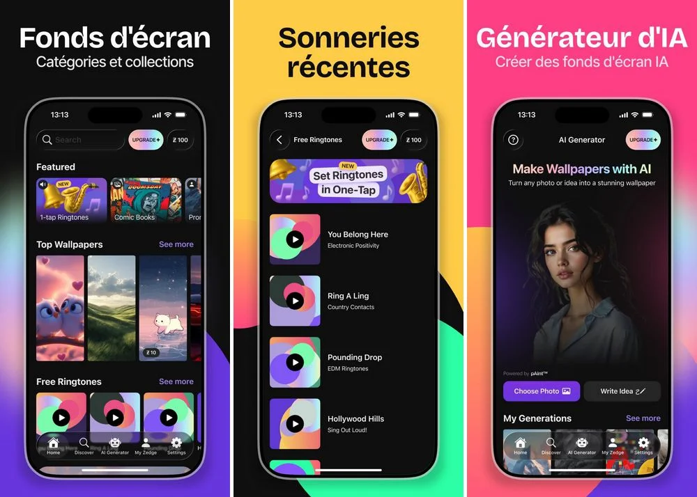 Zedge - Application de sonnerie pour iPhone