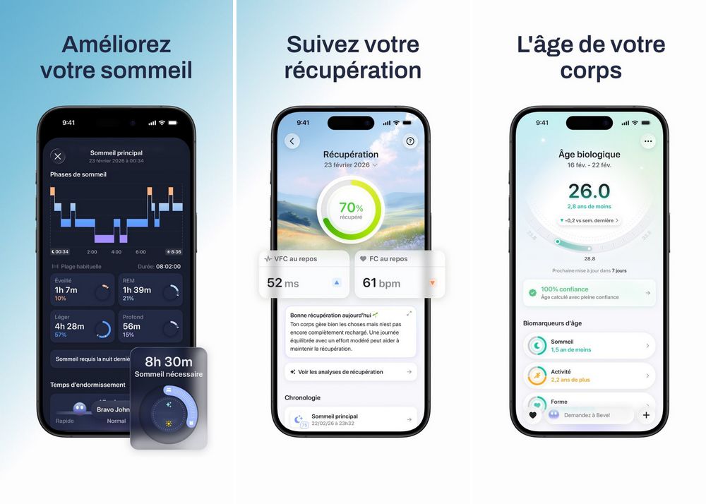 Bevel - application de suivi du sommeil