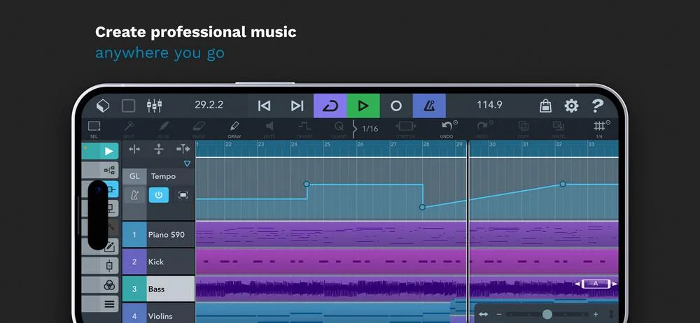 Cubasis 3 - application pour faire de la musique