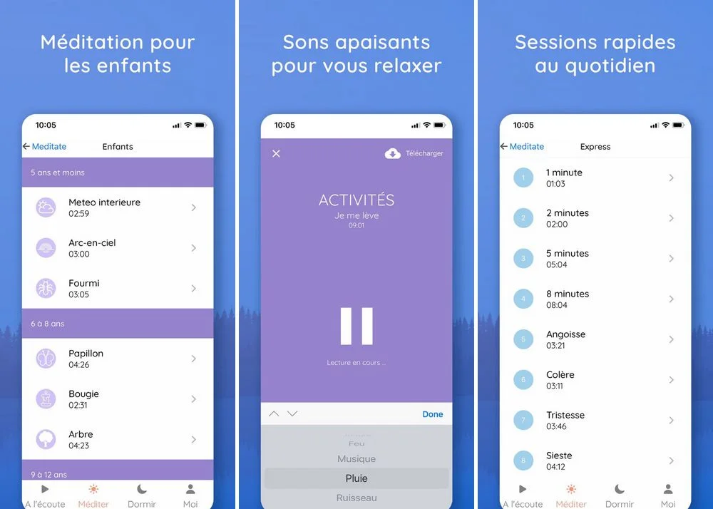 Namatata - application de méditation pour iPhone