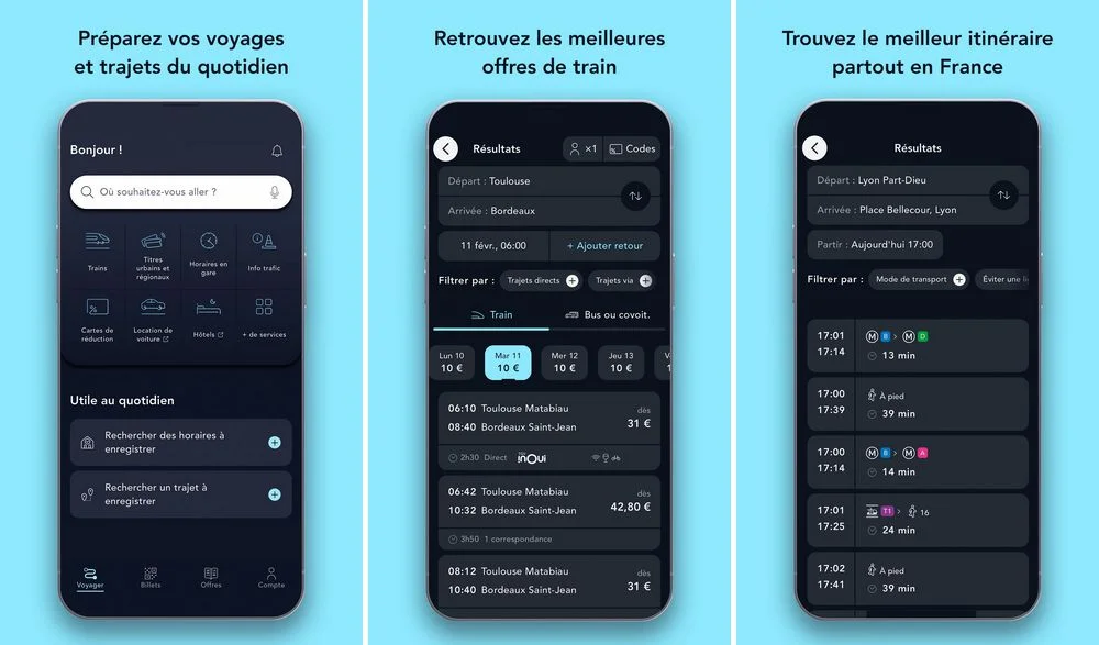SNCF Connect - application de transports en commun