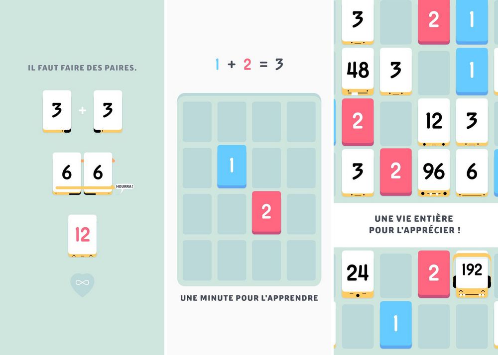 Threes! - jeu de réflexion pour iPhone