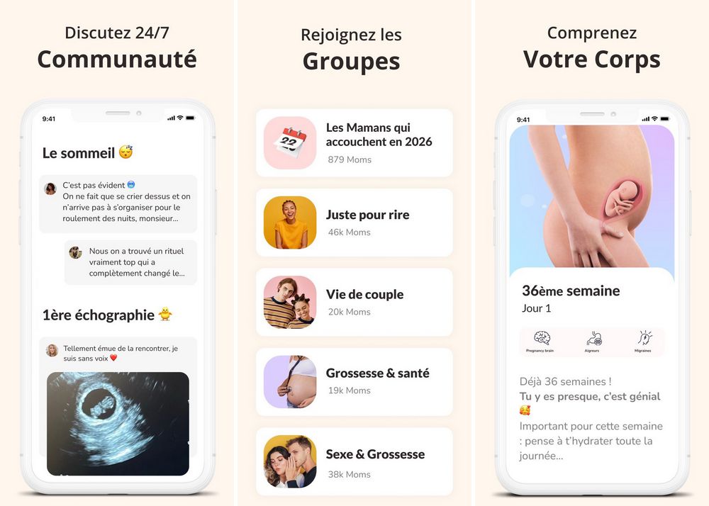 WeMoms - application de suivi de grossesse