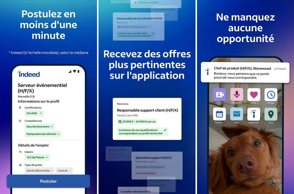Indeed - application pour trouver un emploi en France