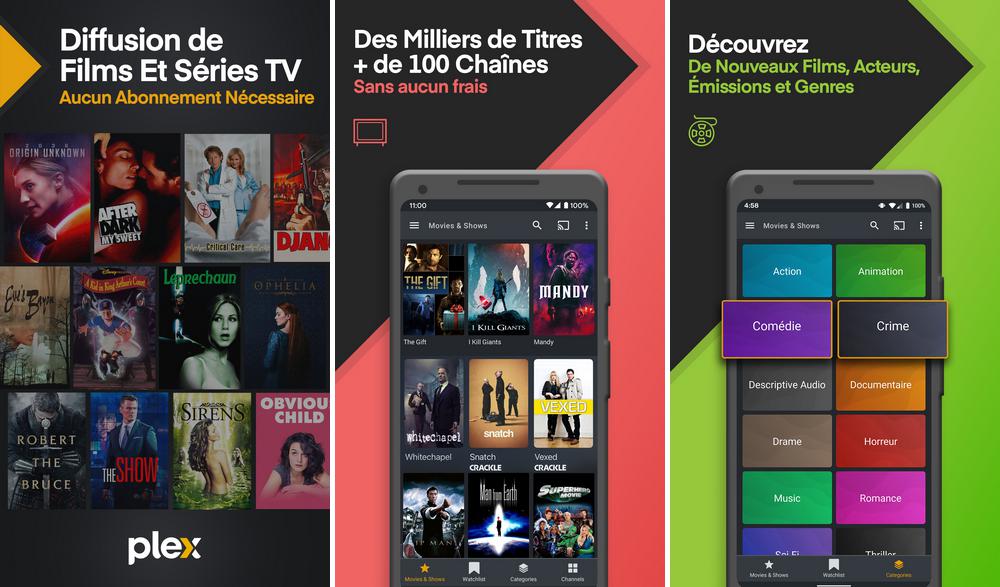 Plex - meilleure application de streaming