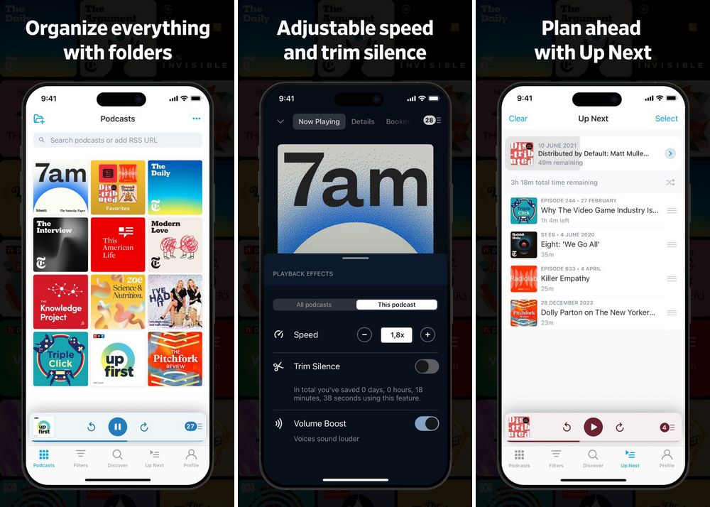 Pocket Casts - application de Podcast pour iPhone