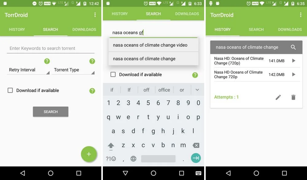 TorrDroid - application torrent