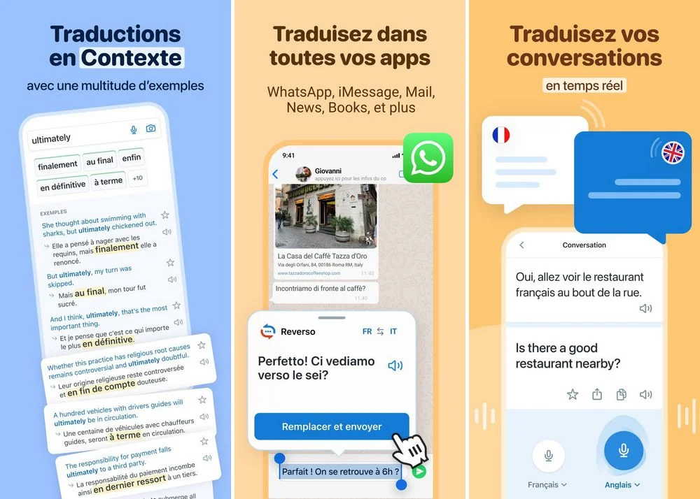 Reverso - application de traduction pour iPhone