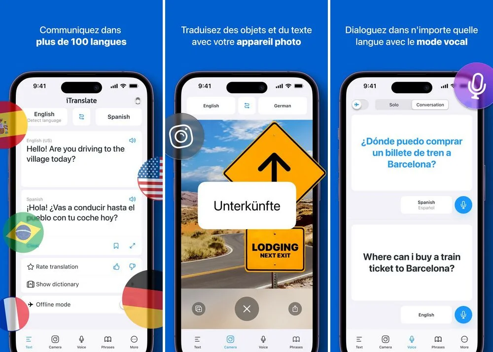 iTranslate - application de traduction pour iPhone