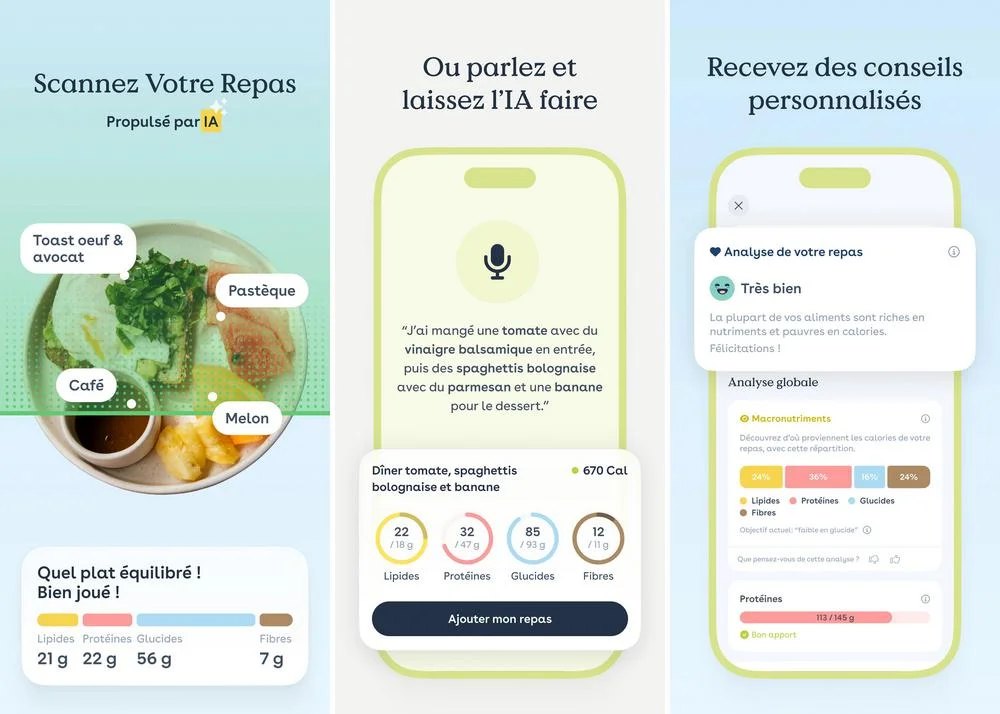 Foodvisor - application pour compter les calories