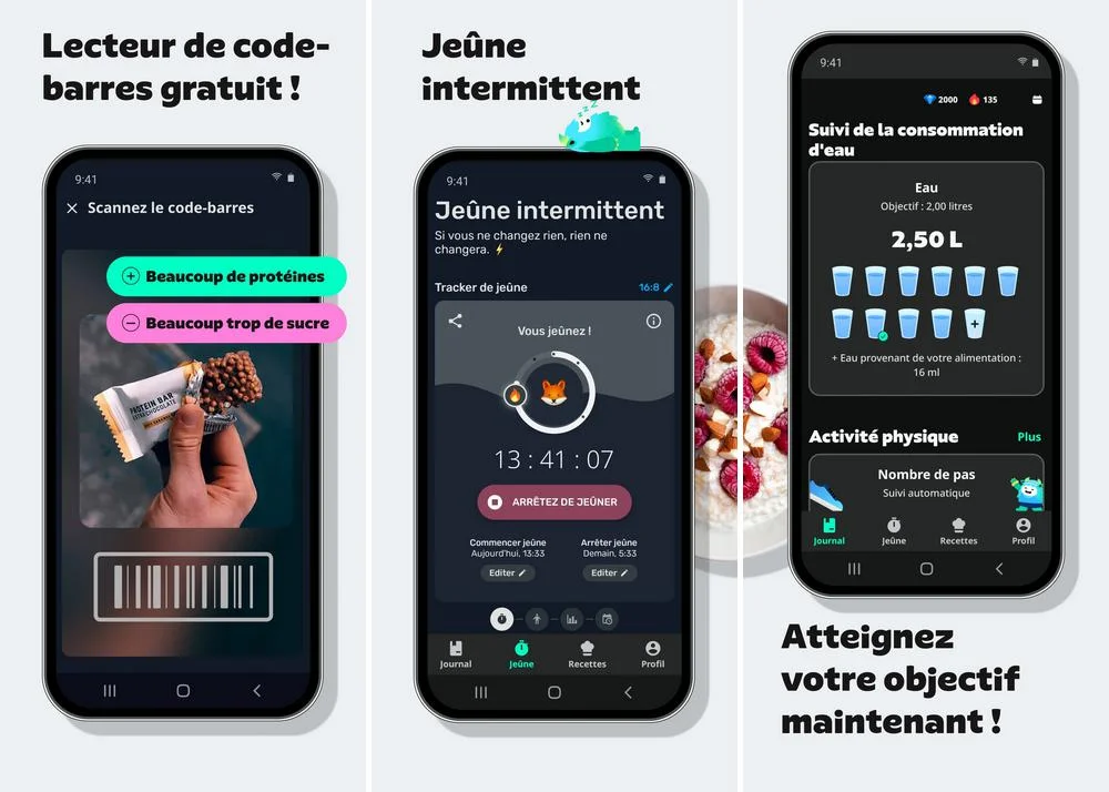 YAZIO - application pour compter les calories