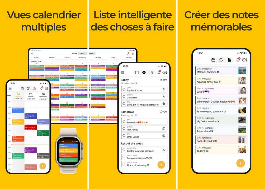 24me - application d'assistant personnel