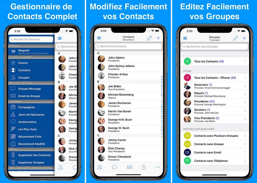 A2Z Contacts et Groupes