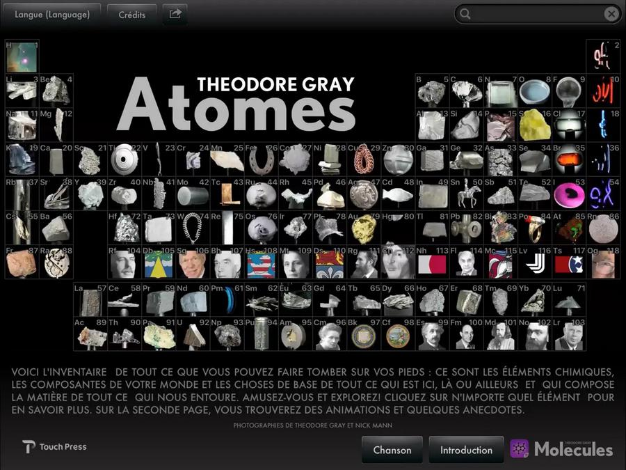 Atomes par Theodore Gray