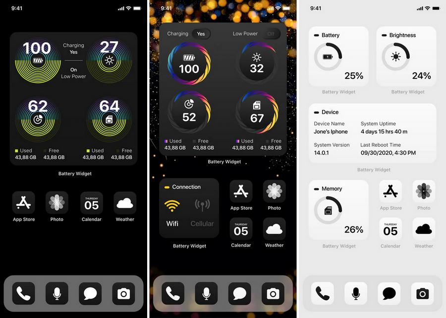 Battery Widget & Color Widgets