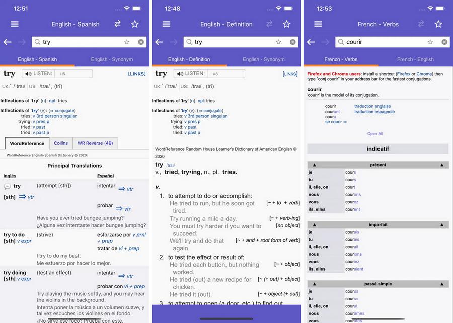 Dictionnaire Anglais WordRef