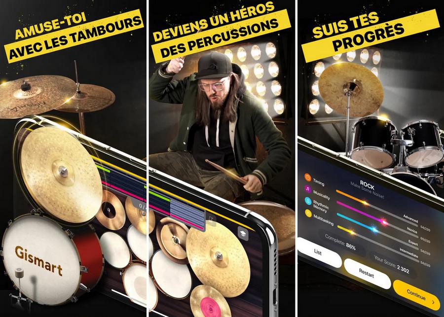 Go Drums - application pour apprendre la musique