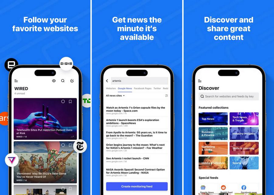 Inoreader - meilleur lecteur RSS