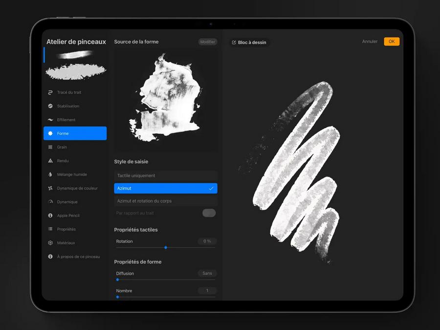 Procreate - application de design pour iPad
