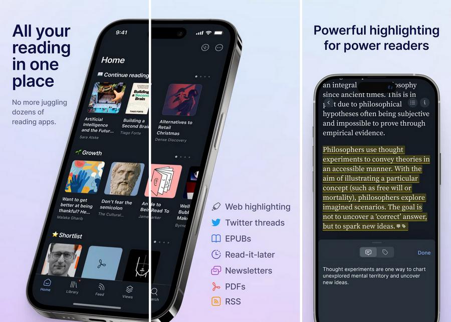 Readwise Reader - meilleur lecteur RSS