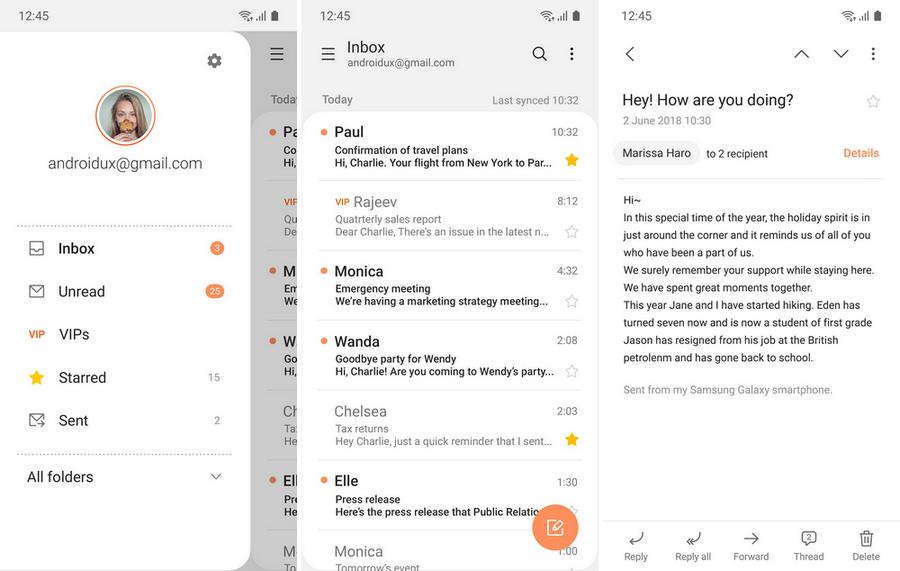 Samsung E-mail
