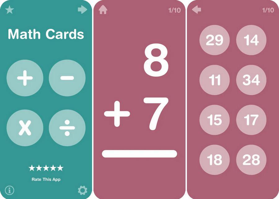 Big Math Flash Cards