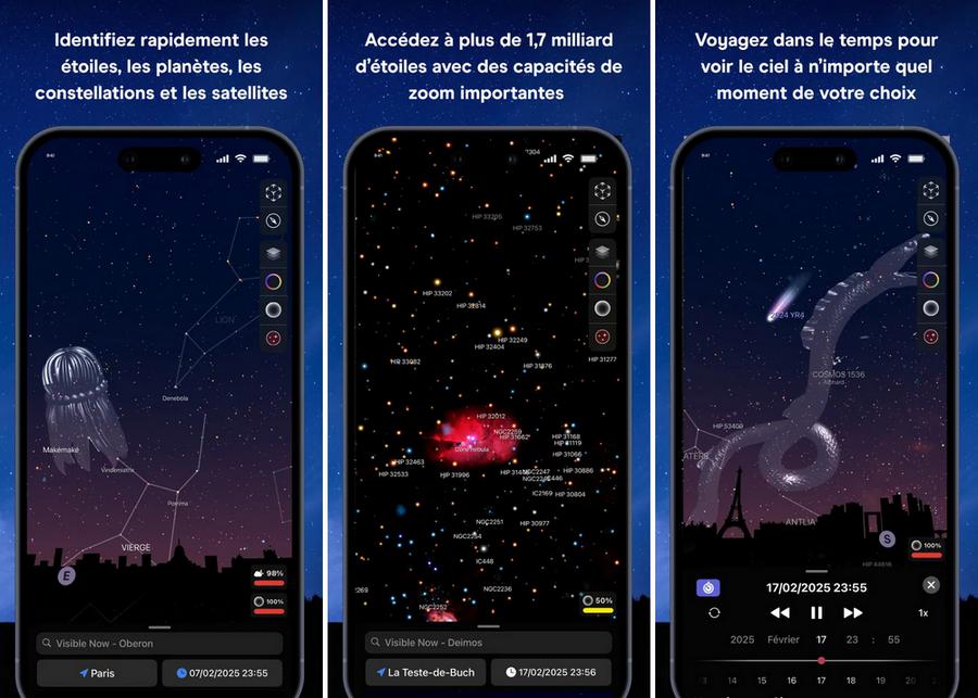 Night Sky - application pour observer les étoiles
