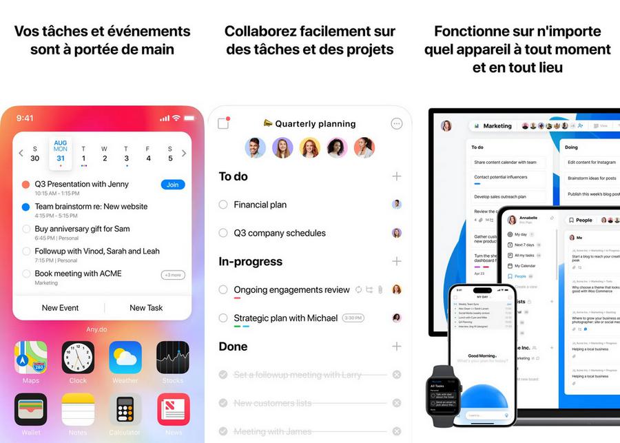 Any.do - application de liste de tâches