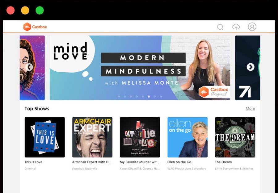 Castbox - application d'écoute de podcasts sur Mac