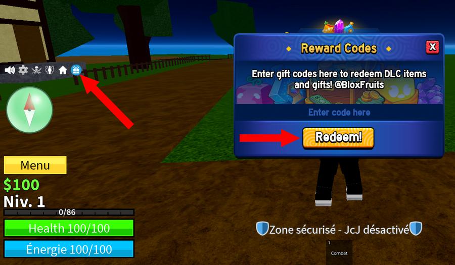 Comment utiliser les codes Blox Fruits