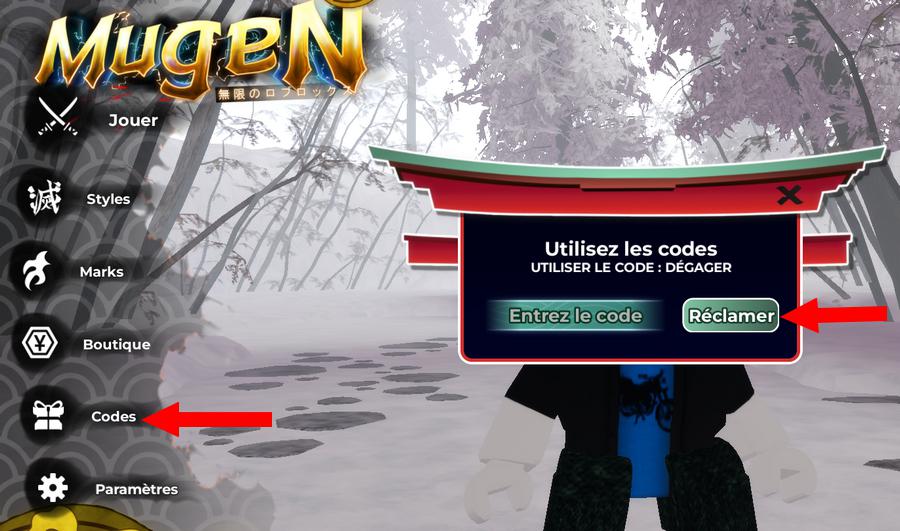 Comment utiliser les codes Mugen