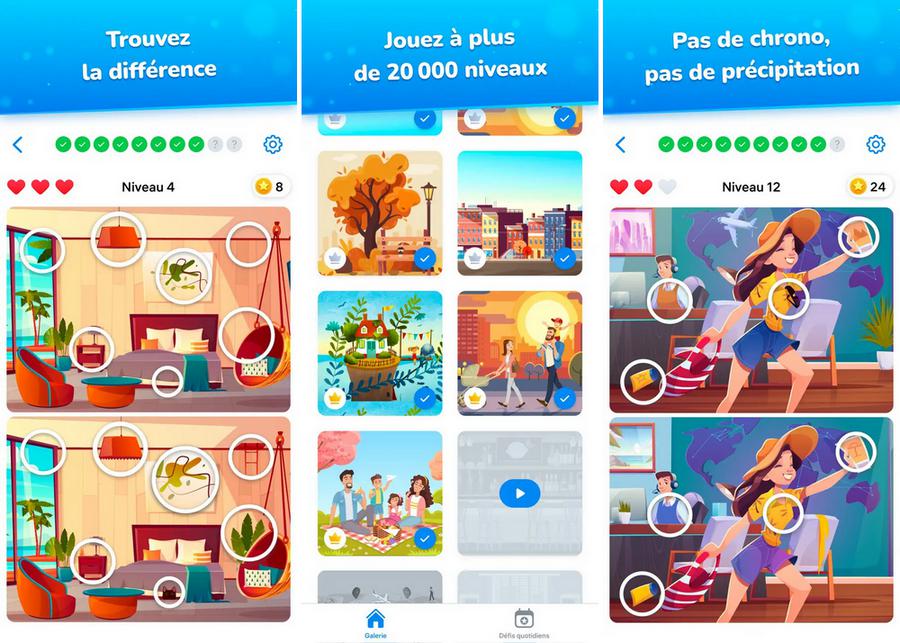 Différences - Trouver tout