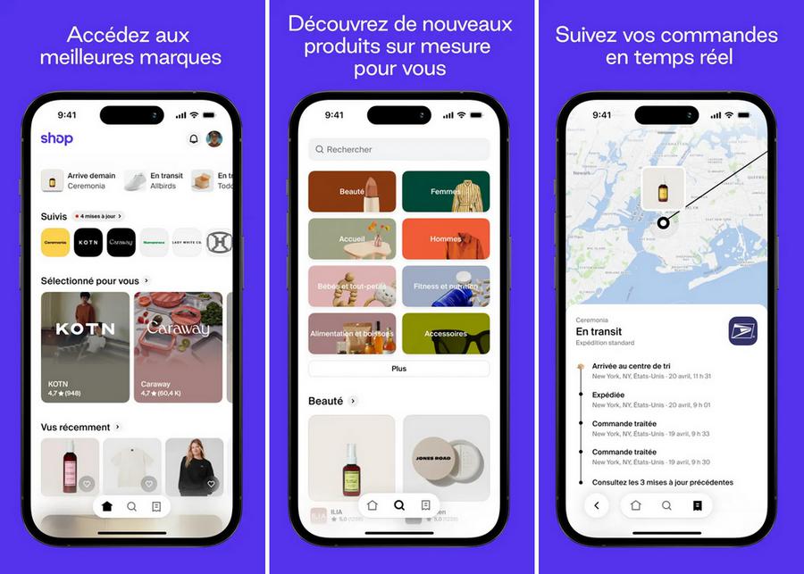 Shop - meilleure application de suivi de colis