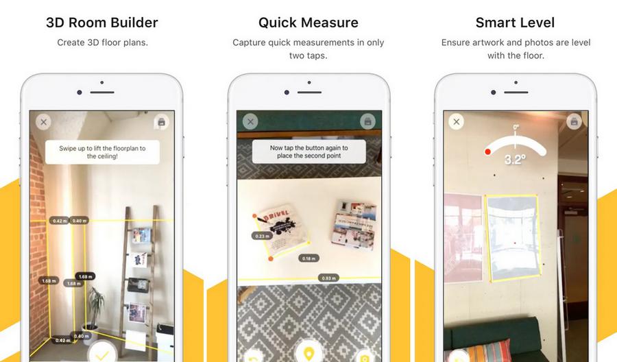 TapMeasure - application de réalité augmentée