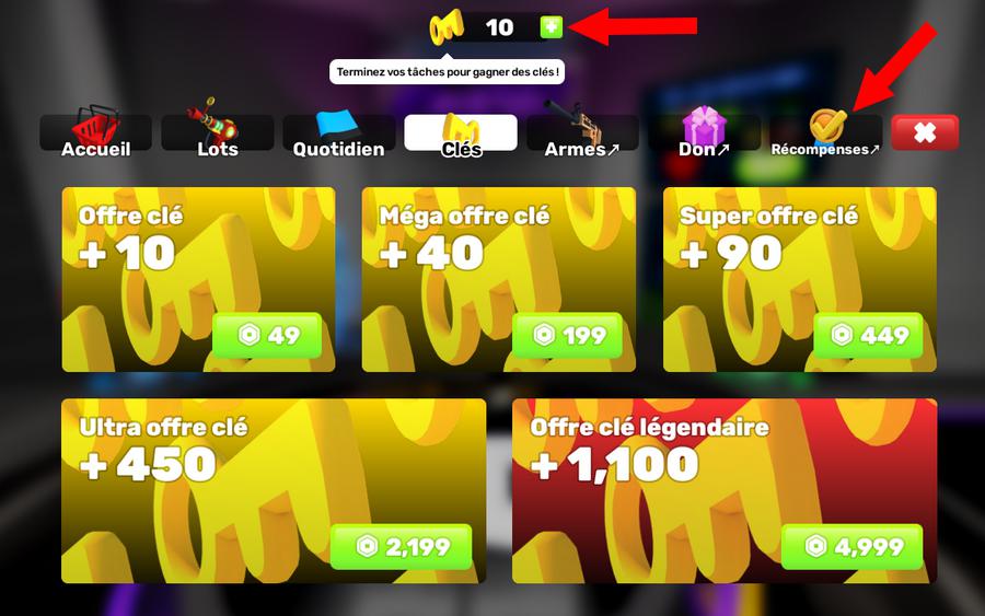 Utiliser les codes dans RIVALS