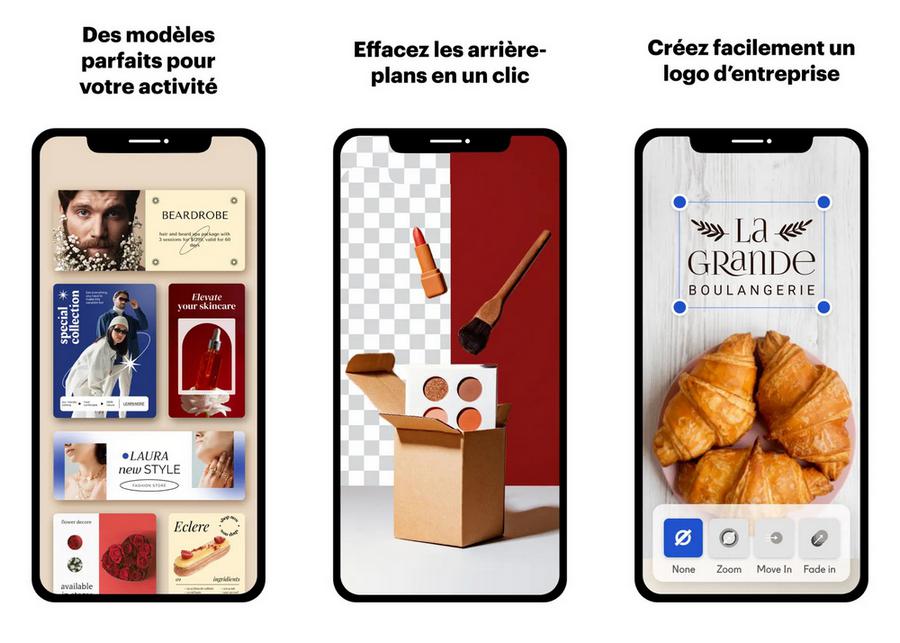 VistaCreate - application pour supprimer l'arrière-plan