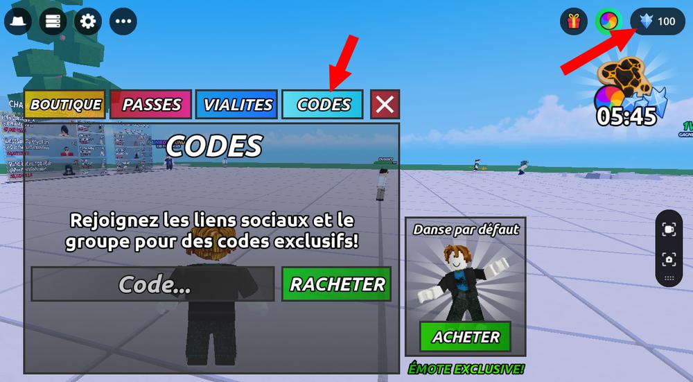 Activer les codes Dudes Battlegrounds