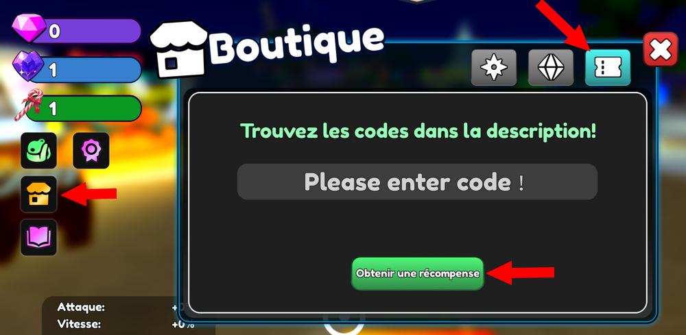 Activer les codes RNG Strongest Hero