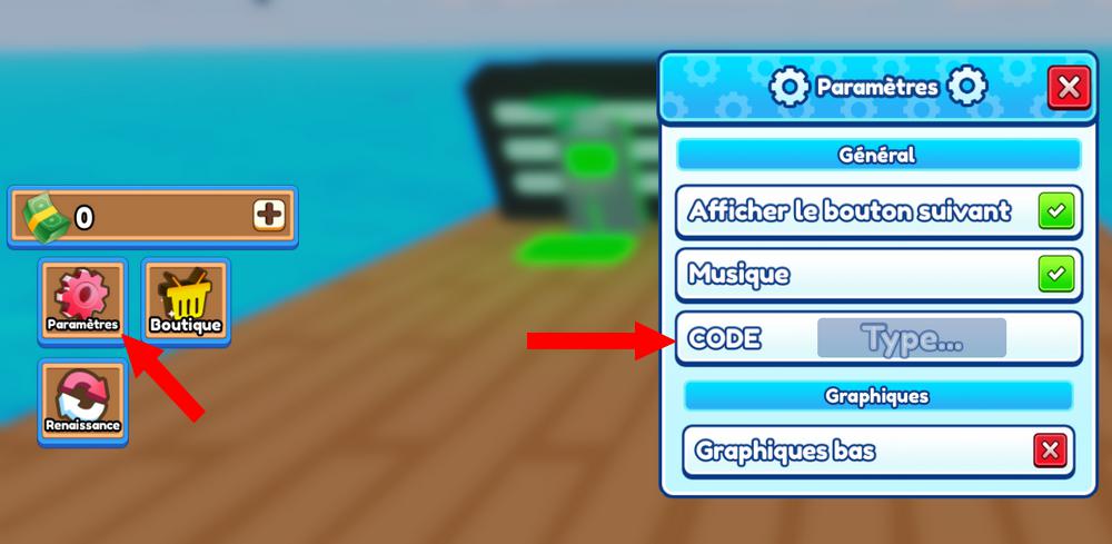 Activer les codes Raft Tycoon