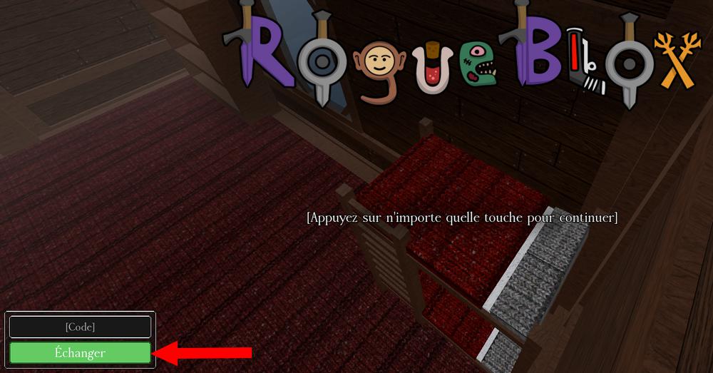 Activer les codes Rogueblox