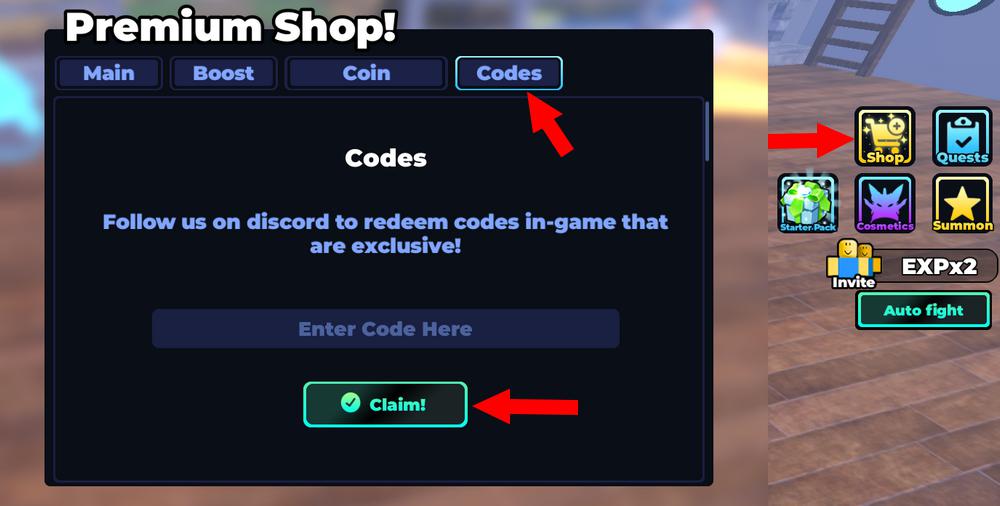 Comment activer les codes dans Anime Dungeon Fighters