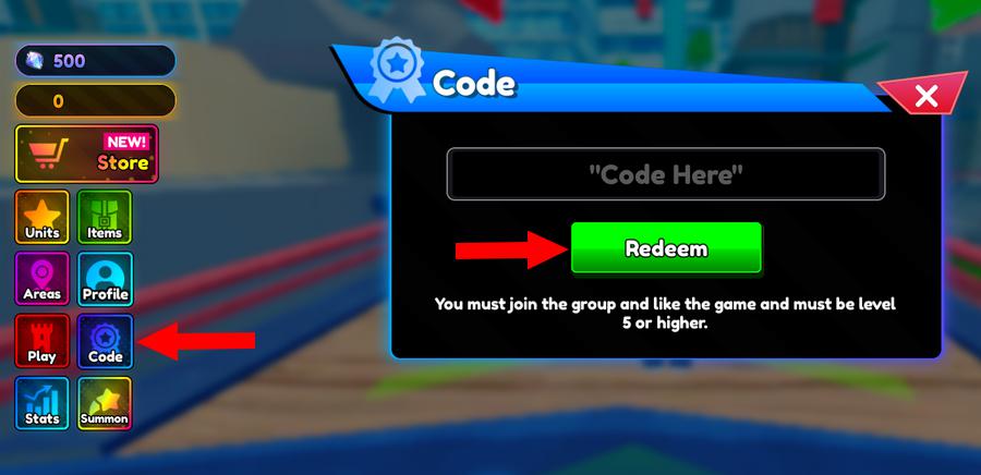 Comment activer les codes dans Anime Rangers X