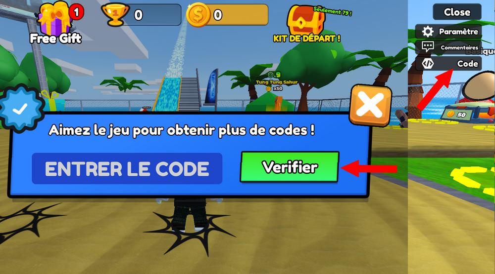 Comment activer les codes dans Climb and Slide