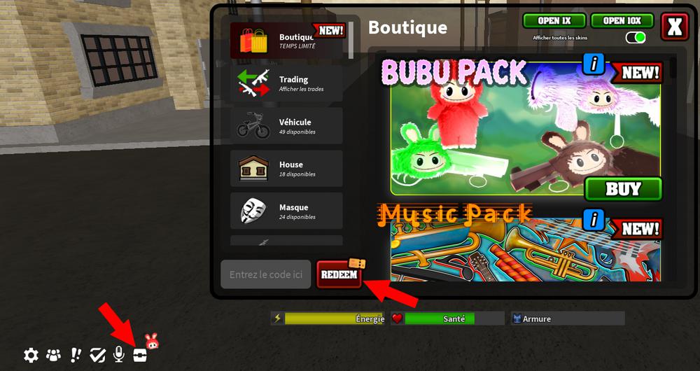 Comment activer les codes dans Da Hood
