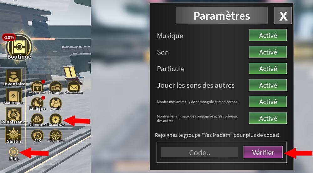 Comment activer les codes dans Demon Warriors